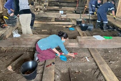 Arqueología para Restauración piso y culata Iglesia de San Juan Bautista de San Juan