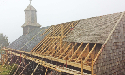 restauración iglesia de calen