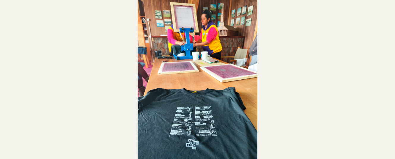 serigrafia poleras ensambla Chiloé